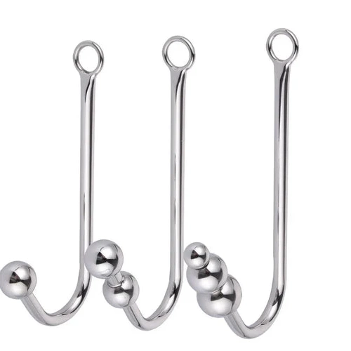 Cuffs with Beaded Collar Elegant Anal and Hook 5334 0619